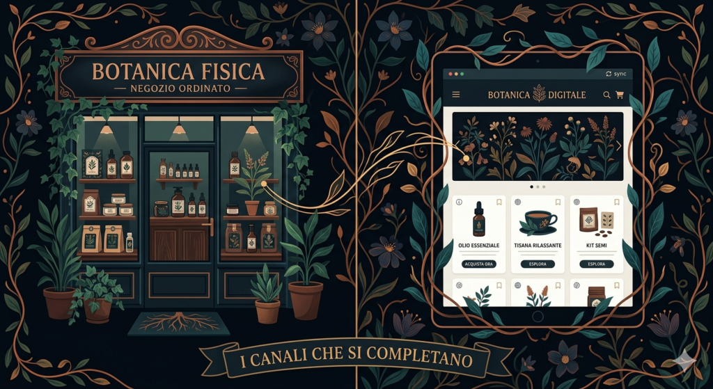 sito web per negozi attività retail illustrazione