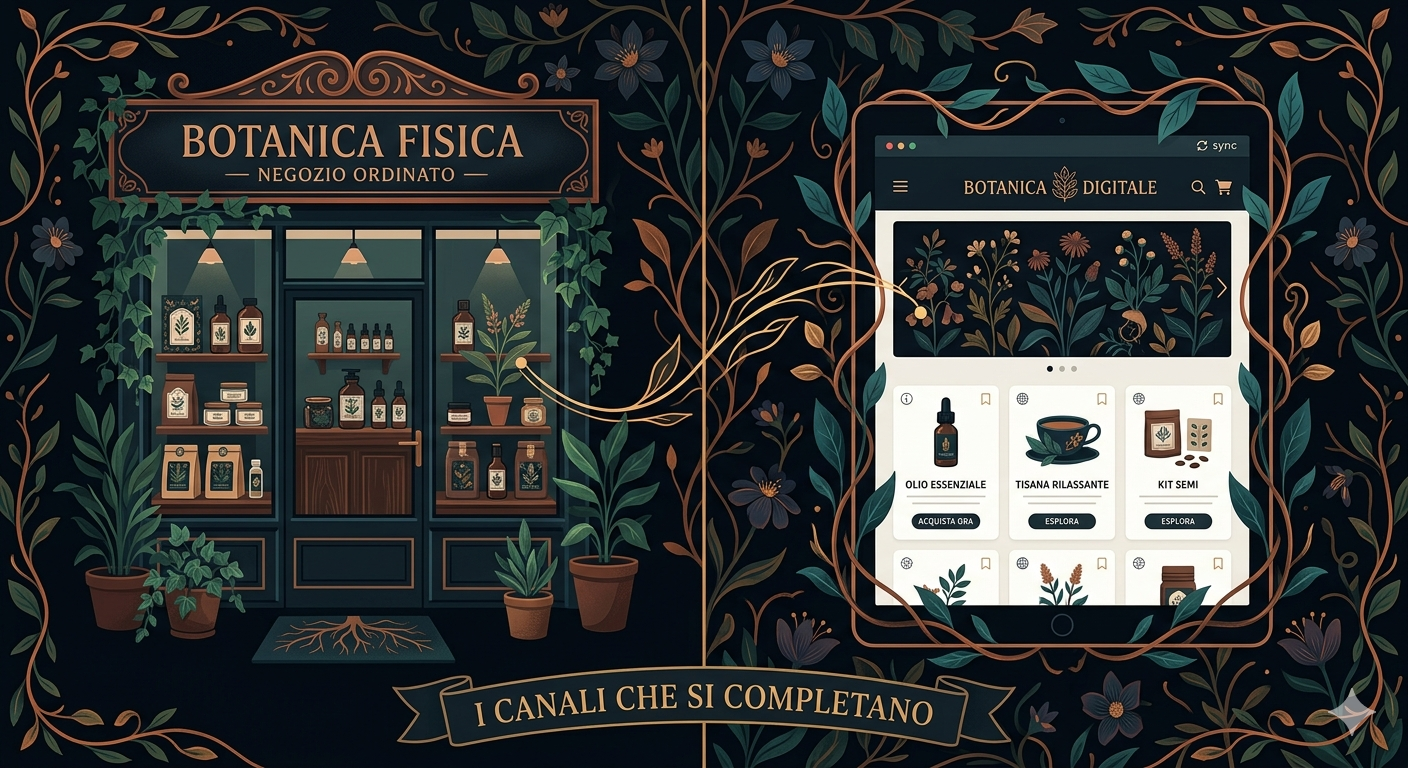sito web per negozi attività retail illustrazione